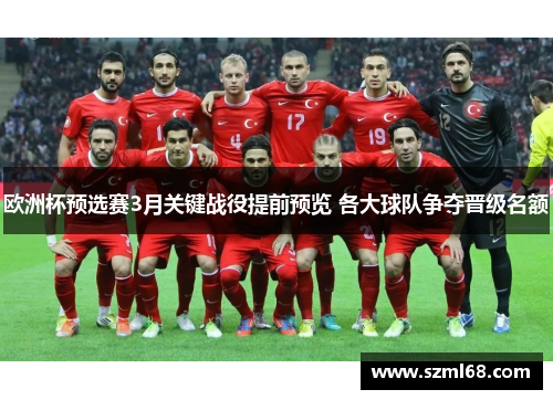 欧洲杯预选赛3月关键战役提前预览 各大球队争夺晋级名额